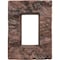 Ekena Millwork 4"W x 3"D x 7 7/8"H Universal Electrical Cover for StoneWall Faux Stone Siding Panels, Canyon Brown PNUEC04X08CB - alternate 1